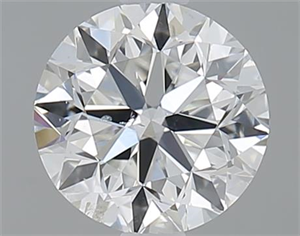 Picture of 1.00 Carats, Round with Very Good Cut, H Color, SI2 Clarity and Certified by GIA