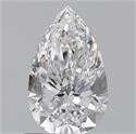 0.70 Carats, Pear D Color, VS2 Clarity and Certified by GIA