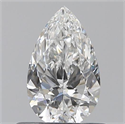 0.50 quilates, De pera , Color F, claridad VS2 y certificado por GIA