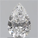 0.80 Carats, Pear D Color, SI1 Clarity and Certified by GIA