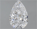1.06 Carats, Pear D Color, SI2 Clarity and Certified by GIA