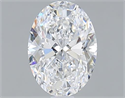 1.00 Carats, Oval D Color, VS1 Clarity and Certified by GIA