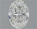 1.51 Carats, Oval H Color, SI2 Clarity and Certified by GIA