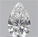 0.50 Carats, Pear E Color, SI1 Clarity and Certified by GIA