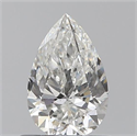 0.61 quilates, De pera , Color H, claridad SI2 y certificado por GIA