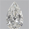 0.74 Carats, Pear H Color, SI1 Clarity and Certified by GIA