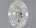1.00 quilates, Ovalado , Color J, claridad SI2 y certificado por GIA