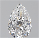 0.70 Carats, Pear D Color, VVS2 Clarity and Certified by GIA