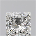 0.60 Carats, Princess I Color, VS1 Clarity and Certified by GIA