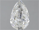 1.00 Carats, Pear H Color, SI1 Clarity and Certified by GIA