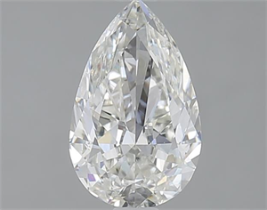 Picture of 1.00 Carats, Pear H Color, SI1 Clarity and Certified by GIA