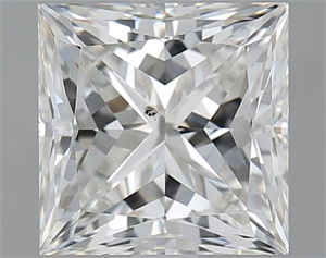 Picture of 2.01 Carats, Princess H Color, SI2 Clarity and Certified by GIA