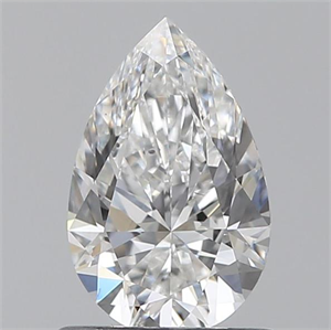 Picture of 0.80 Carats, Pear F Color, SI1 Clarity and Certified by GIA