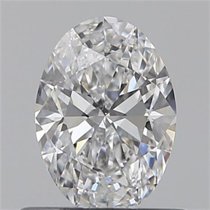 Picture of 0.50 Carats, Oval D Color, VVS2 Clarity and Certified by GIA