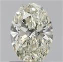 0.71 Carats, Oval K Color, VVS1 Clarity and Certified by GIA