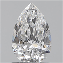 0.90 Carats, Pear D Color, VS2 Clarity and Certified by GIA