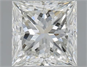 1.70 Carats, Princess H Color, VS2 Clarity and Certified by GIA
