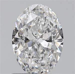 Picture of 0.80 Carats, Oval E Color, SI1 Clarity and Certified by GIA