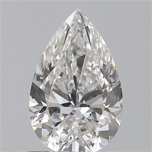 Foto 0.80 quilates, De pera , Color F, claridad SI1 y certificado por GIA de