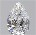 0.70 Carats, Pear E Color, VVS2 Clarity and Certified by GIA