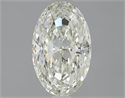 1.50 Carats, Oval J Color, IF Clarity and Certified by GIA