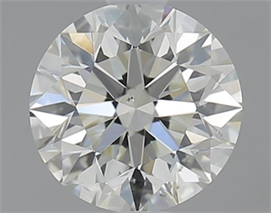 Picture of 1.00 Carats, Round with Excellent Cut, K Color, SI1 Clarity and Certified by GIA