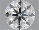 1.51 Carats, Round with Very Good Cut, J Color, SI1 Clarity and Certified by GIA