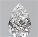 0.50 Carats, Pear E Color, VVS1 Clarity and Certified by GIA