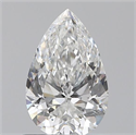0.71 quilates, De pera , Color F, claridad SI2 y certificado por GIA