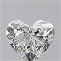 0.51 Carats, Heart E Color, VS1 Clarity and Certified by GIA