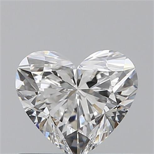 Picture of 0.51 Carats, Heart E Color, VS1 Clarity and Certified by GIA