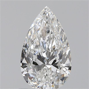 Foto 0.70 quilates, De pera , Color F, claridad SI1 y certificado por GIA de