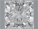 1.00 Carats, Princess G Color, SI2 Clarity and Certified by GIA