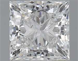 Picture of 1.00 Carats, Princess G Color, SI2 Clarity and Certified by GIA