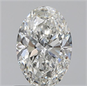 0.70 quilates, Ovalado , Color H, claridad VVS1 y certificado por GIA