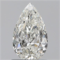 0.70 Carats, Pear H Color, IF Clarity and Certified by GIA