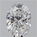0.70 Carats, Oval D Color, VS1 Clarity and Certified by GIA