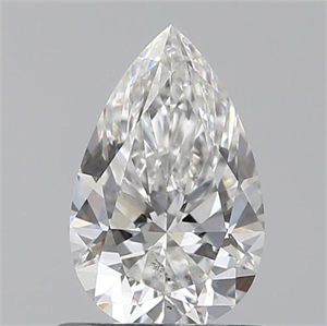 Picture of 0.71 Carats, Pear F Color, SI1 Clarity and Certified by GIA