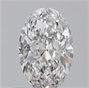 0.50 Carats, Oval E Color, VVS2 Clarity and Certified by GIA