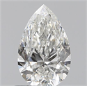0.62 Carats, Pear H Color, SI2 Clarity and Certified by GIA