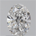 0.60 Carats, Oval D Color, SI1 Clarity and Certified by GIA