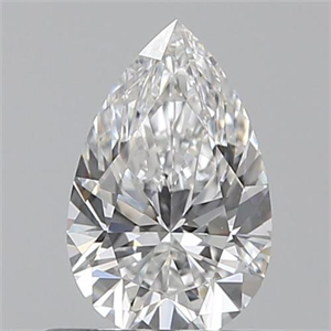 Picture of 0.50 Carats, Pear E Color, VVS1 Clarity and Certified by GIA
