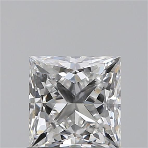 Picture of 0.80 Carats, Princess F Color, SI2 Clarity and Certified by GIA