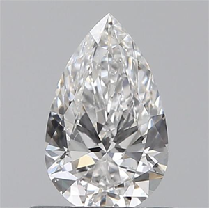 Picture of 0.50 Carats, Pear E Color, SI1 Clarity and Certified by GIA
