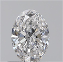0.45 Carats, Oval D Color, VVS1 Clarity and Certified by GIA