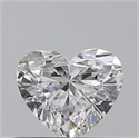 0.40 Carats, Heart D Color, VS1 Clarity and Certified by GIA