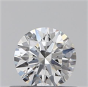 0.40 Carats, Round with Excellent Cut, D Color, VVS1 Clarity and Certified by GIA