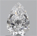 0.60 Carats, Pear D Color, VS2 Clarity and Certified by GIA