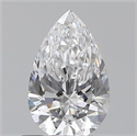 0.54 Carats, Pear D Color, VVS2 Clarity and Certified by GIA