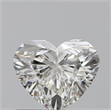 0.50 Carats, Heart I Color, VVS1 Clarity and Certified by GIA